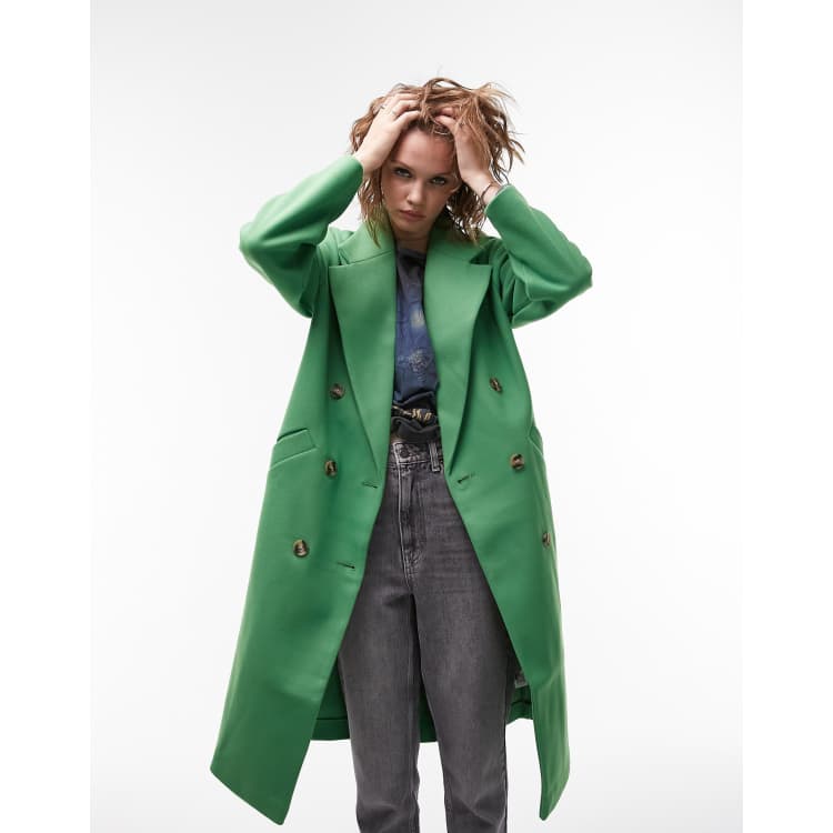 Green coat clearance zara