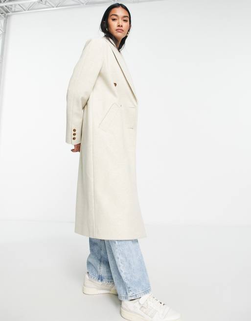 Double Breasted Wool Coat Modesty Wool Coat Winter Coat 