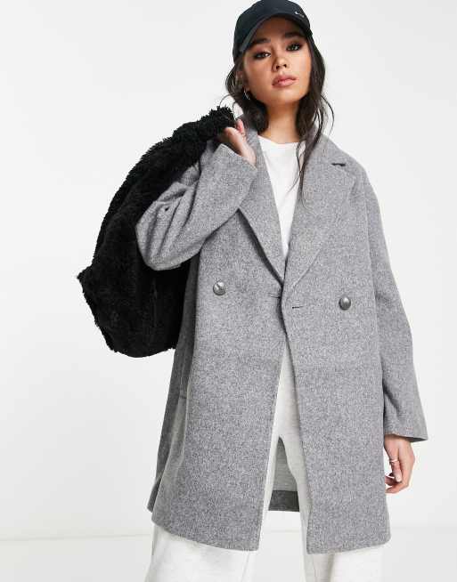 Topshop hot sale grey coat