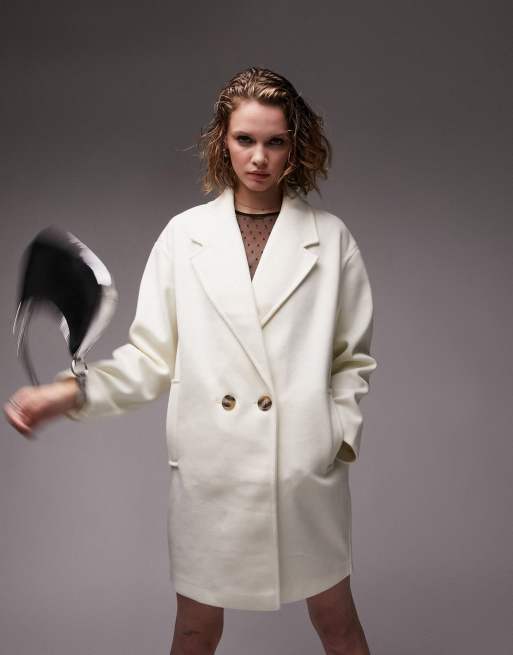 Topshop 2025 white coat