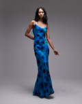 [Topshop] Topshop double-layered cami dress in soft blue floral 18 Light blue