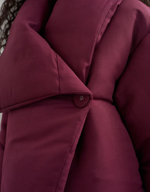 Topshop doudoune Pillow bordeaux, 3 de 4