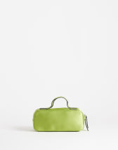Topshop Dover medium satin top handle grab bag in green