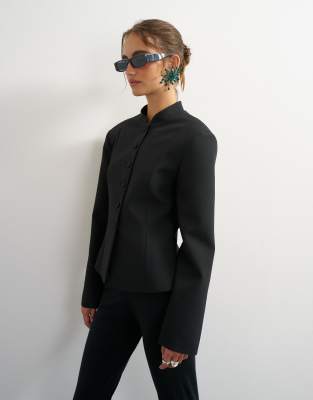 Topshop Drummer Jacket In Black