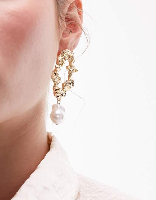 Topshop 2025 pearl earrings