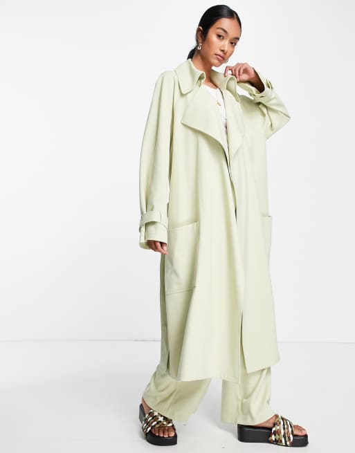 Noak Cotton Duster Coat In Khaki, $30, Asos