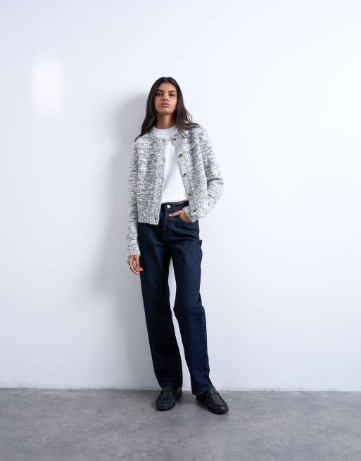 Topshop – Dzianinowy nakrapiany kardigan, 2 z 4