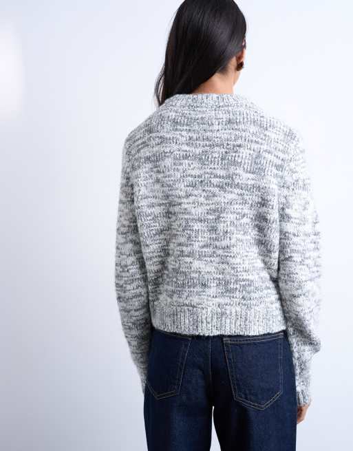 Topshop – Dzianinowy nakrapiany kardigan, 4 z 4