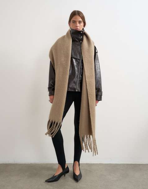 Topshop écharpe plaid Sydney couleur mink - view 1