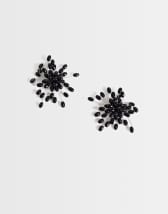 Topshop Echo statement hand-made stud earring in black