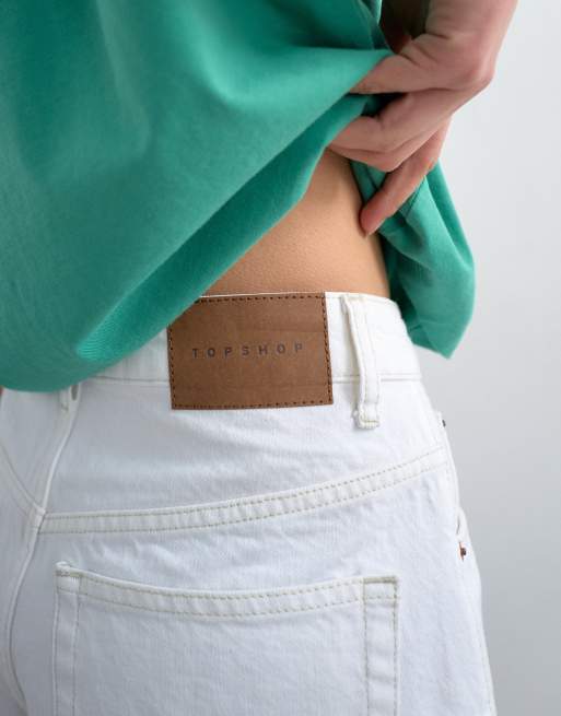 Topshop – Editor – Białe szorty jeansowe, 3 z 5