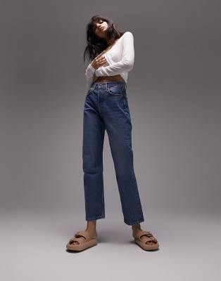 Topshop - Editor - Jean - Bleu moyen 