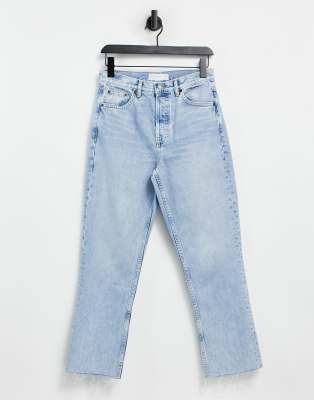 Topshop editor jeans in bleach-Blues