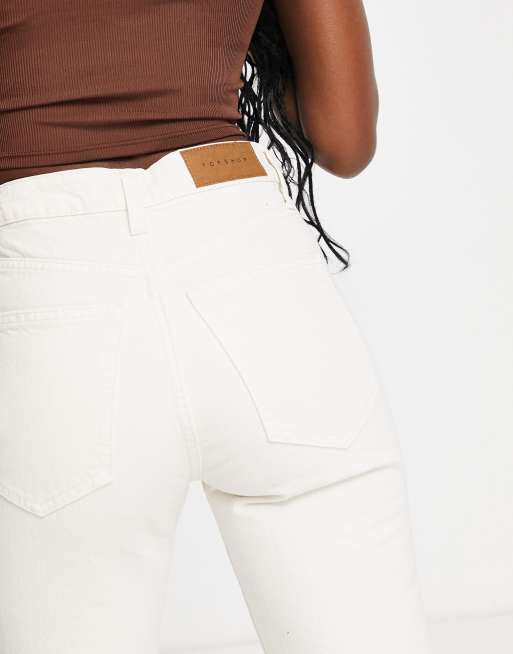Topshop – Editor – Jeans in gebrochenem Weiß, 3 von 4