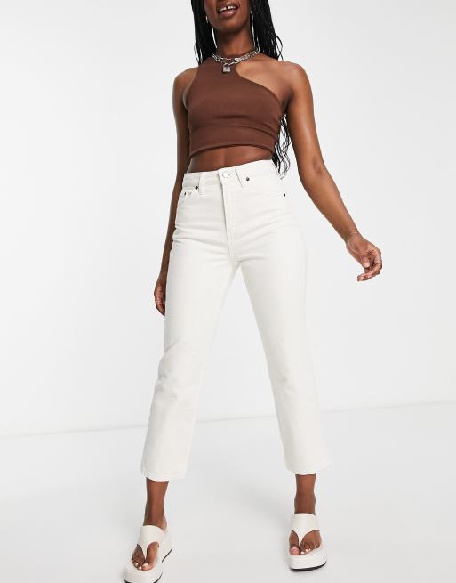 Topshop – Editor – Jeans in gebrochenem Weiß, 4 von 4