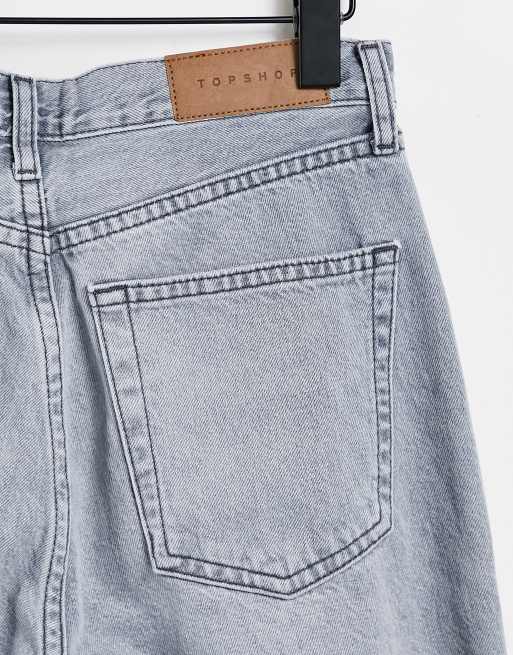 Topshop Editor straight leg jeans in grey ASOS