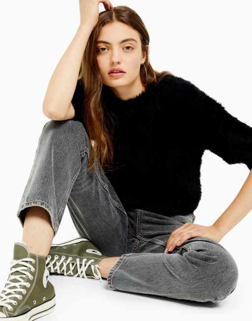 Topshop grey sale editor jeans