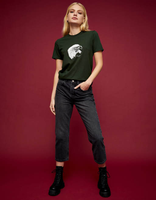 Topshop Editor straight leg jeans in washed black , 2 of 4