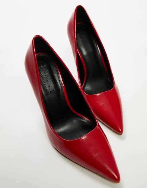 Topshop store red heels