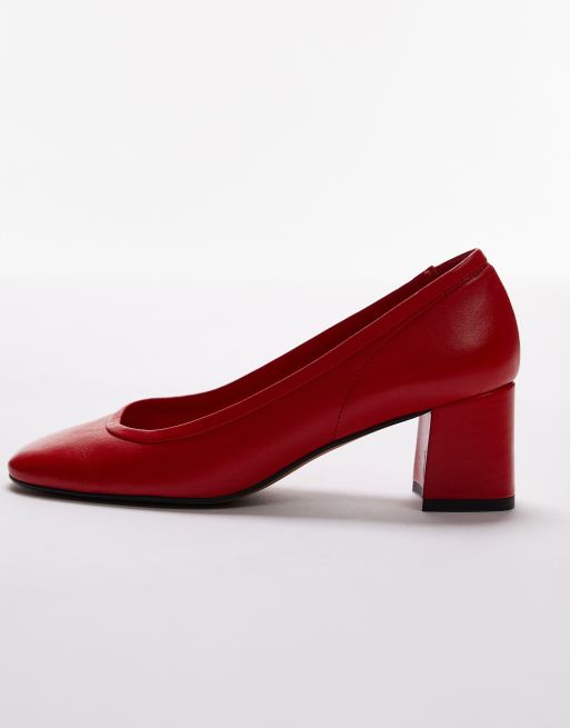 Topshop red sale shoes