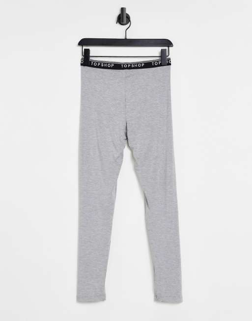 Stradivarius seamless legging with v waist in washed charcoal