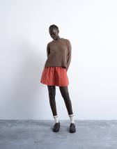 Topshop compact knitted mini skirt co ord in olive