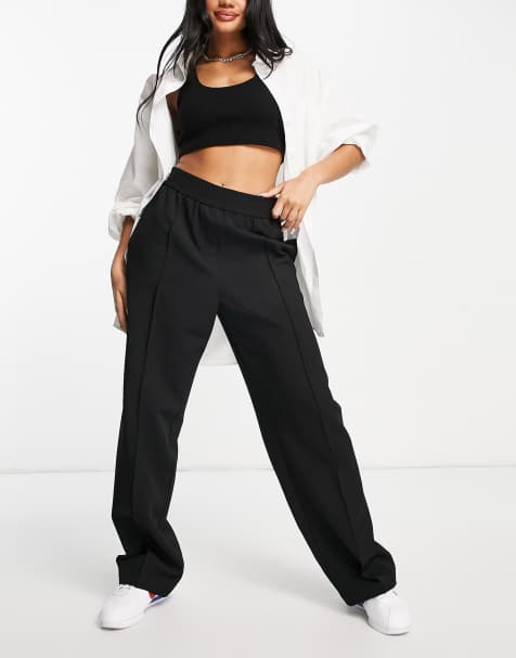 Topshop – Elegante Jogginghose in Schwarz mit Ziernaht - view 1