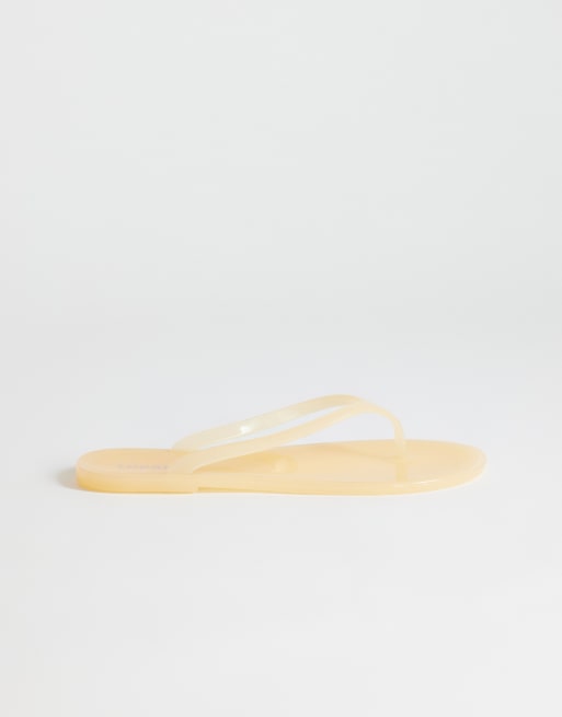 Topshop – Elias – Gel-Zehenstegsandalen in Buttermilch, 3 von 4