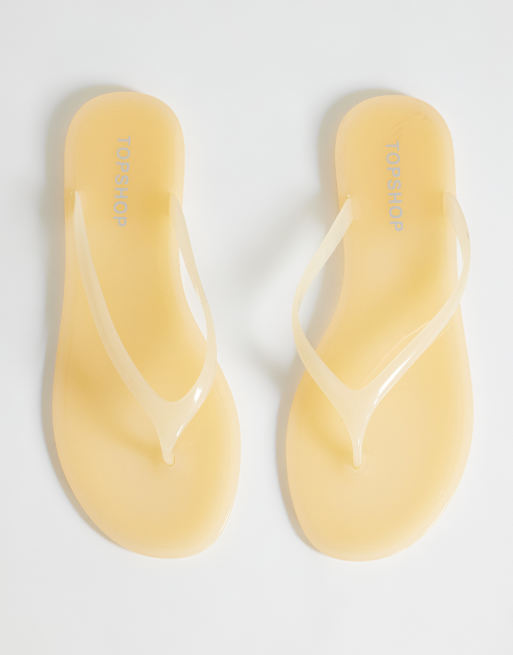 Topshop - Elias - Infradito in gomma color latticello, 2 di 4