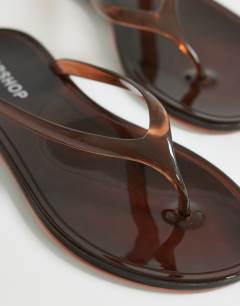 Elias jelly flip flop in brown