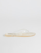 Topshop Elias jelly toe thong sandal in clear