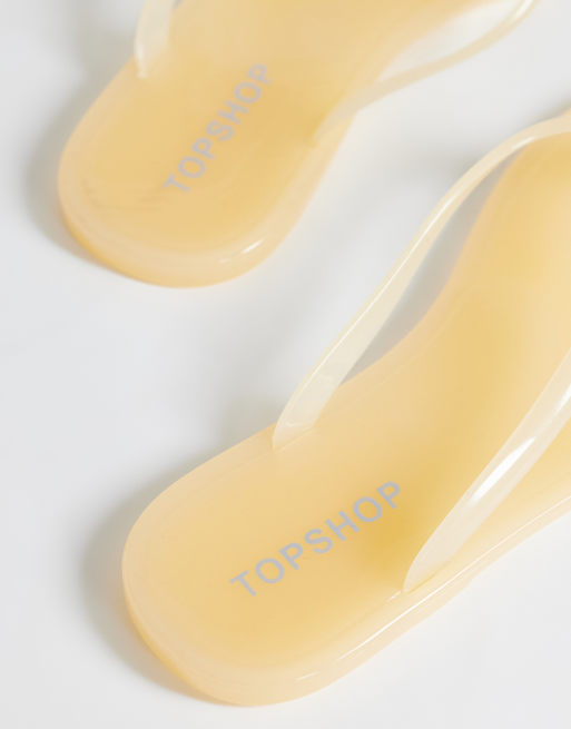 Topshop - Elias - Tongs en caoutchouc - Babeurre, 4 de 4