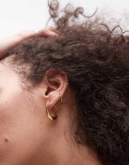 Topshop – Elise – 14k guldpläterade pull through-örhängen