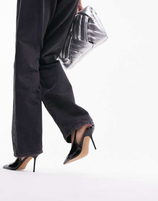 Topshop - Eliza - Sorte pumps med hælrem , 3 af 4