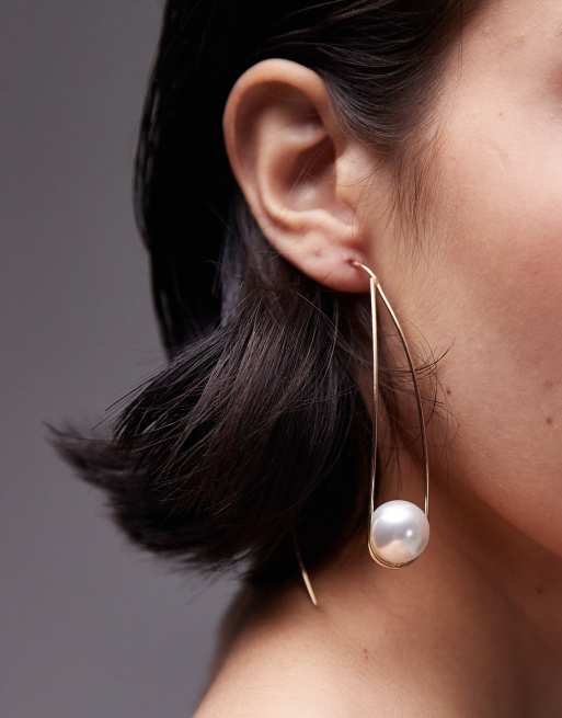 Topshop pearl earrings sales