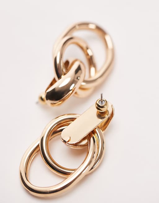 9ct 3 tone drop earrings 9ct 3 tone drop earrings