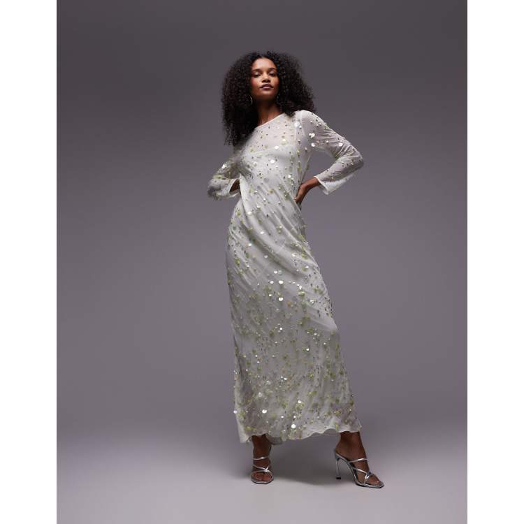 knee length dresses for ladies Clarisa Lace Midi Dress  Vintage Cream