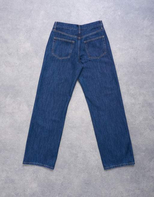 Topshop - Ember - Afslappede lavtaljede jeans med lige ben i indigoblå vask, 7 af 7