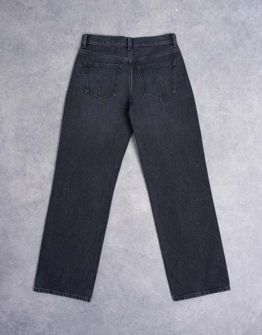 Topshop – Ember – Bleksvarta, avslappnade jeans med raka ben och låg midja, 7 av 7