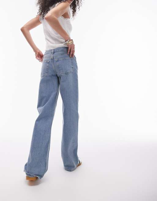 Topshop – Ember – Blekta jeans med raka ben och låg midja, 2 av 5