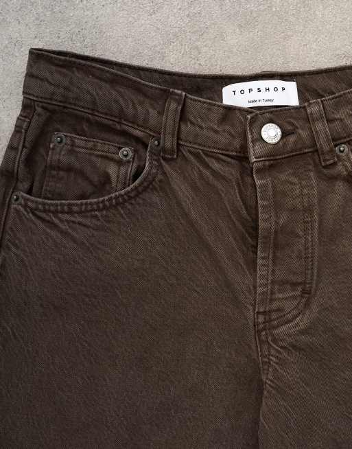 Topshop - Ember - Chokoladebrune jeans med lav talje og lige ben, 5 af 7