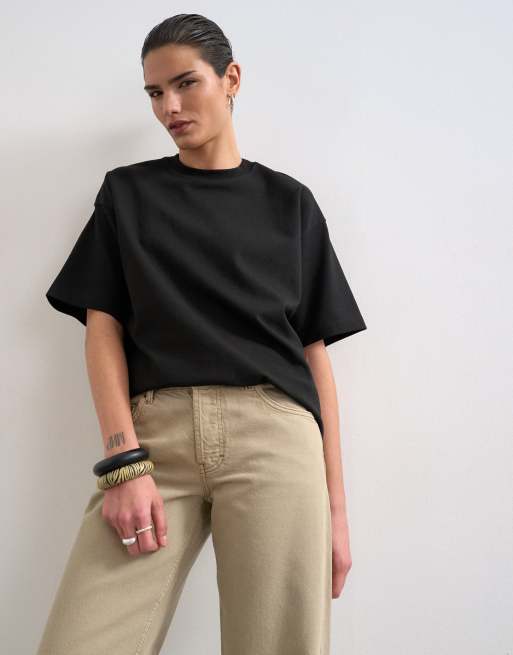 Topshop – Ember – Jeans in Beige mit geradem Schnitt und niedrigem Bund, 3 von 7