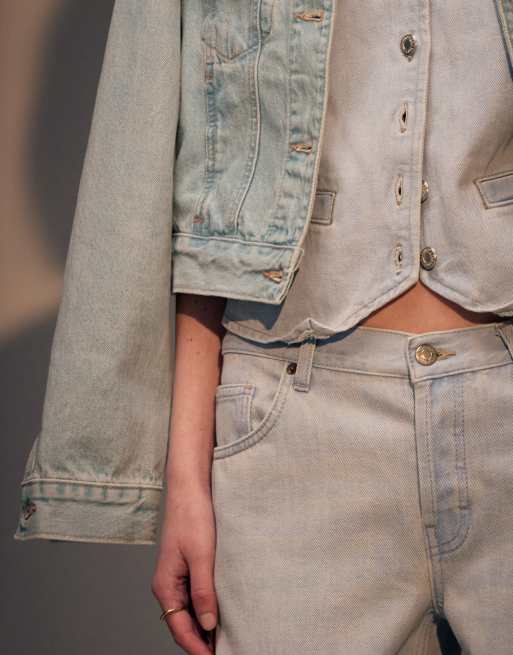 Topshop – Ember – Jeans in Eisblau mit geradem Schnitt und niedrigem Bund, 2 von 5