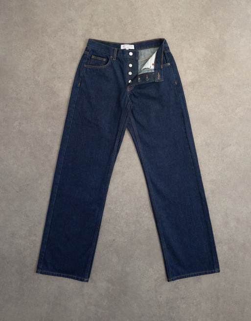 Topshop – Ember – Jeans in indigoblauer Rinse-Waschung mit niedrigem Bund und geradem Schnitt, 7 von 7