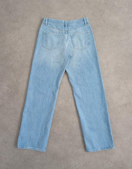Topshop Ember low rise relaxed straight jeans in bleach, 7 of 7