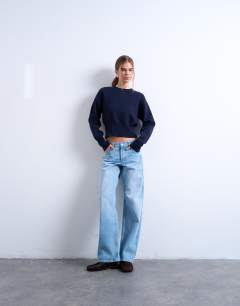 Ember low rise straight jean in bleach