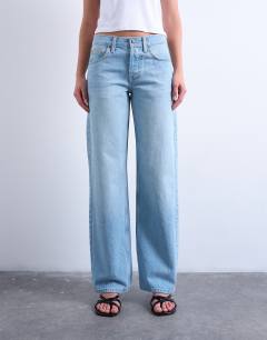 Ember low rise straight leg jean in bleach