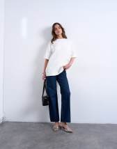 Topshop Ember low rise straight leg jean in indigo rinse