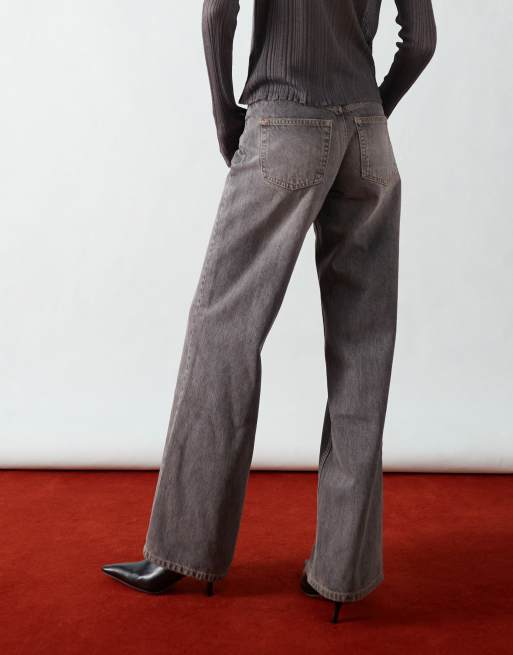 Topshop Ember low rise straight leg jean in vintage grey, 2 of 5