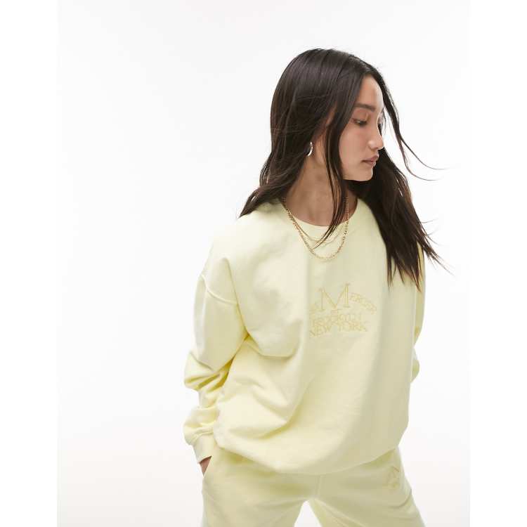 Topshop yellow hoodie hot sale